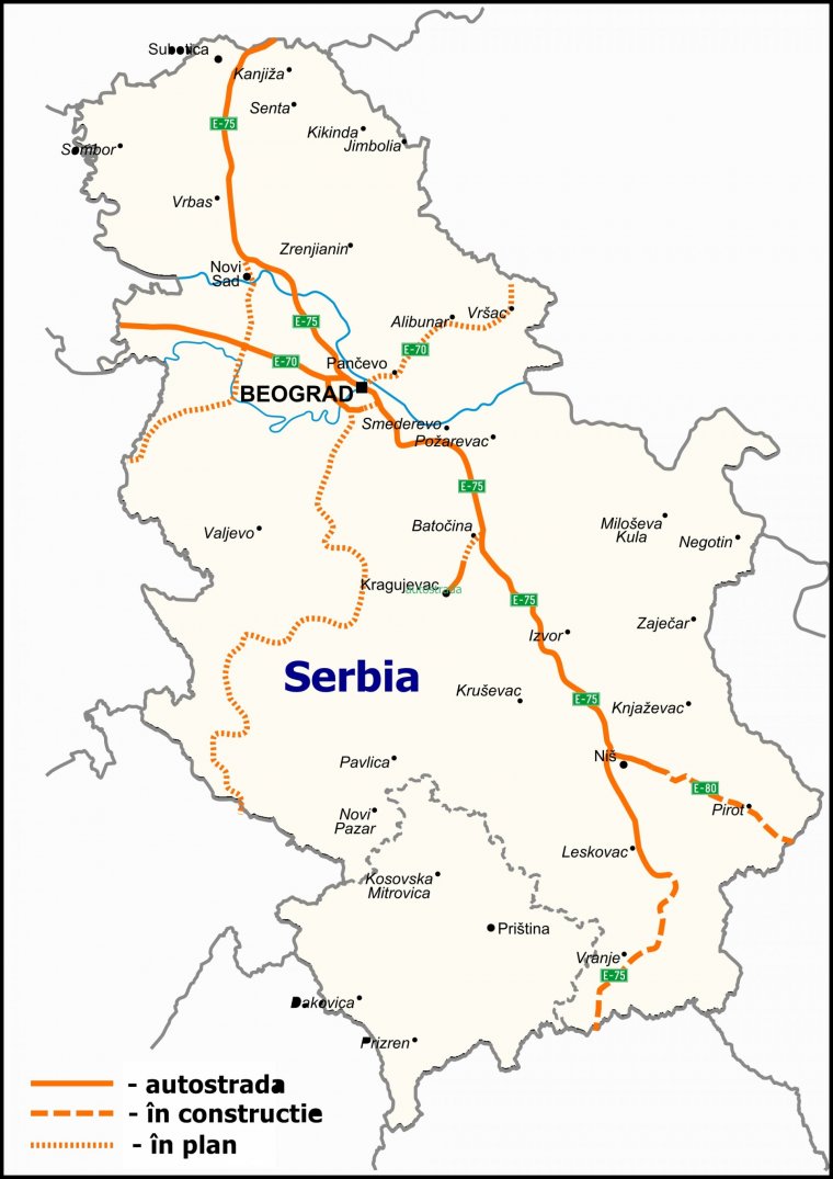 Drumuri Si Autostrăzi In Serbia Putevi Srbije Trecator Prin Lume